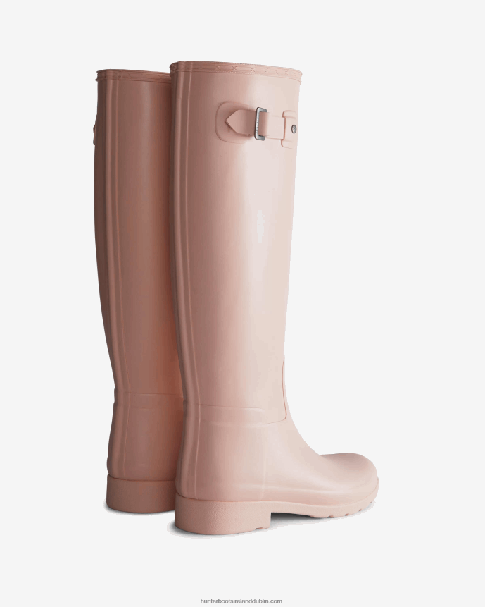 Women Hunter Refined Slim Fit Tall Rain Boots Azalea Pink 68TN2X11