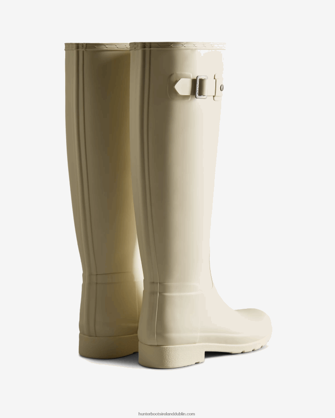 Women Hunter Refined Slim Fit Tall Rain Boots Soft Sand 68TN2X67