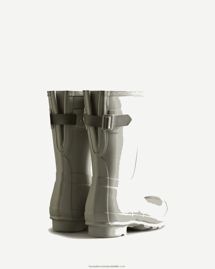 Women Hunter Short Back Adjustable Rain Boots Ice Grey/Urban Grey 68TN2X173