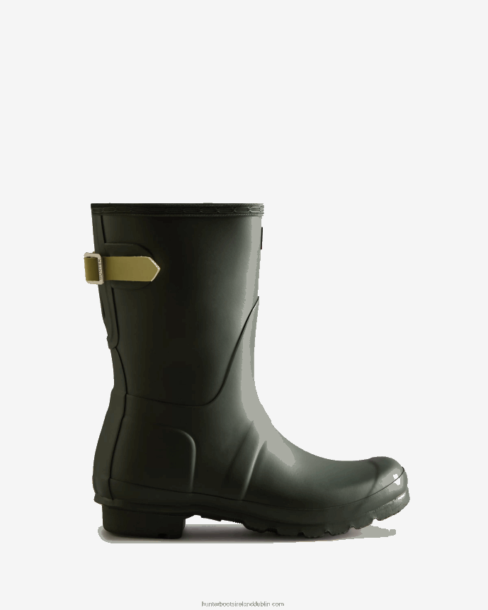 Women Hunter Short Back Adjustable Rain Boots Maa Green/Wild Green 68TN2X307