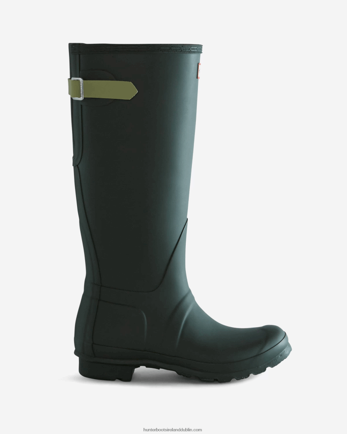Women Hunter Tall Back Adjustable Rain Boots Maa Green/Wild Green 68TN2X192