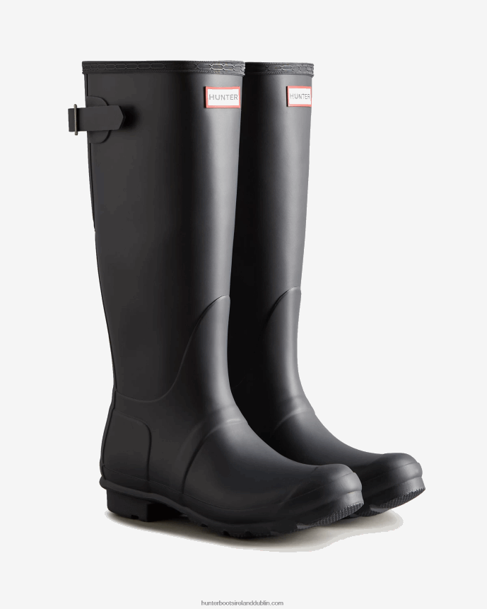 Women Hunter Tall Back Adjustable Rain Boots Slate Grey 68TN2X188