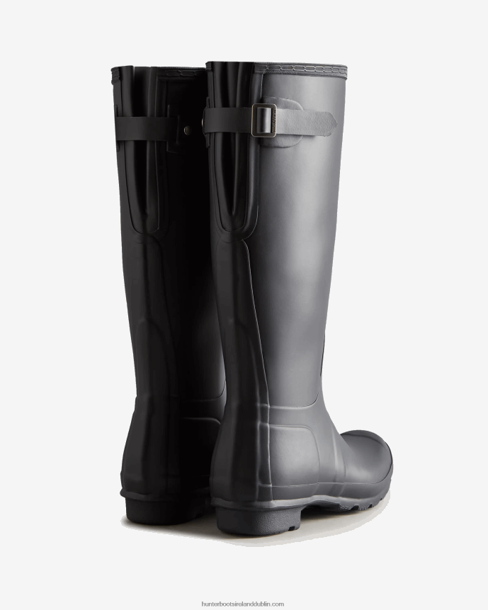 Women Hunter Tall Back Adjustable Rain Boots Slate Grey 68TN2X188
