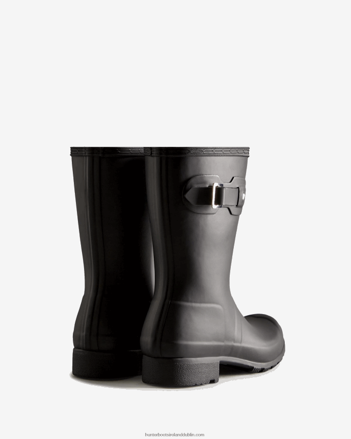 Women Hunter Tour Foldable Short Rain Boots Black 68TN2X160