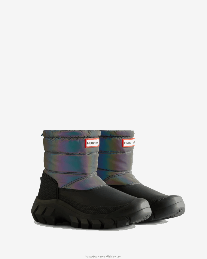 Women Hunter Intrepid Insulated Short Nebula Snow Boots Stornoway Blue/Xray Navy 68TN2X149