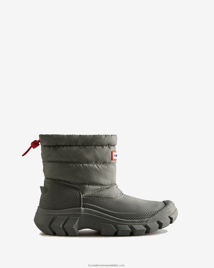 Women Hunter Intrepid Insulated Short Snow Boots Urban Grey 68TN2X205