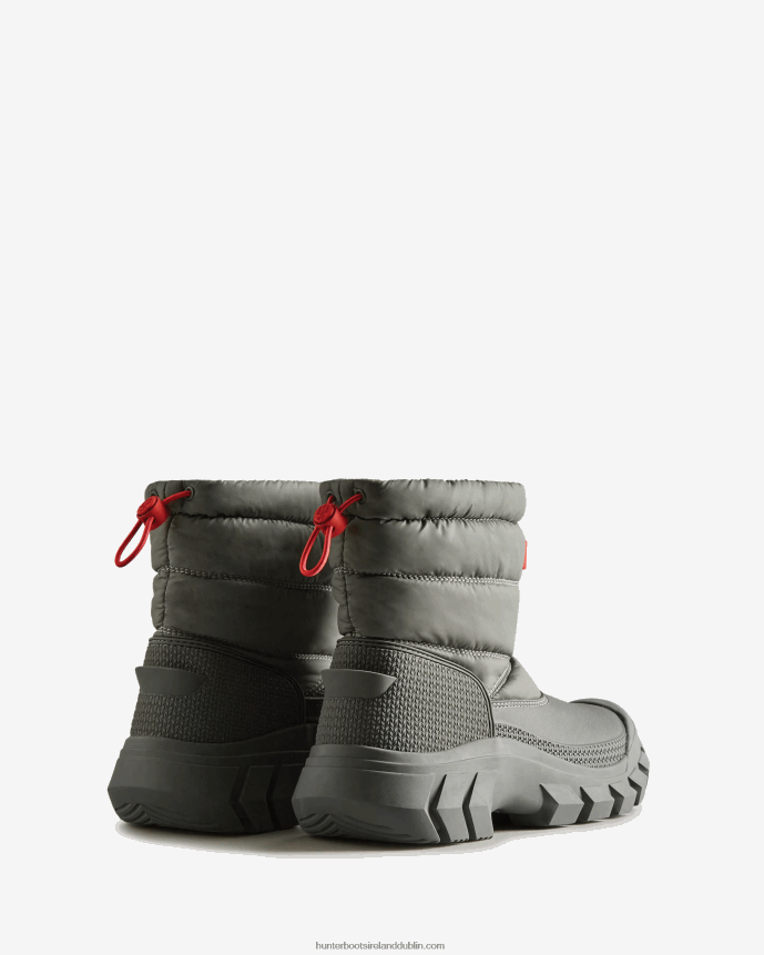 Women Hunter Intrepid Insulated Short Snow Boots Urban Grey 68TN2X205