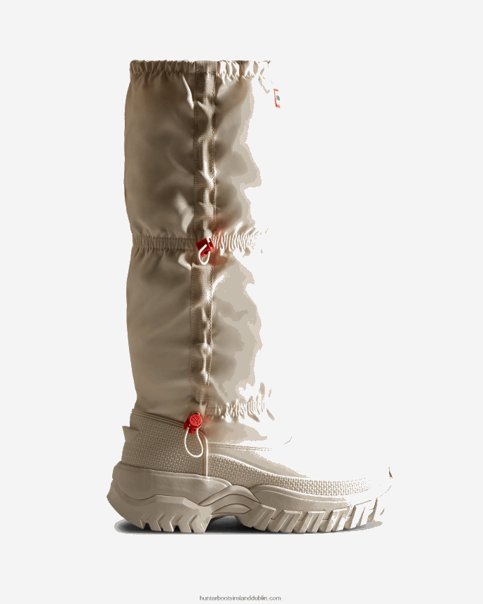 Women Hunter Wanderer Insulated Tall Slouch Snow Boots White Willow 68TN2X207