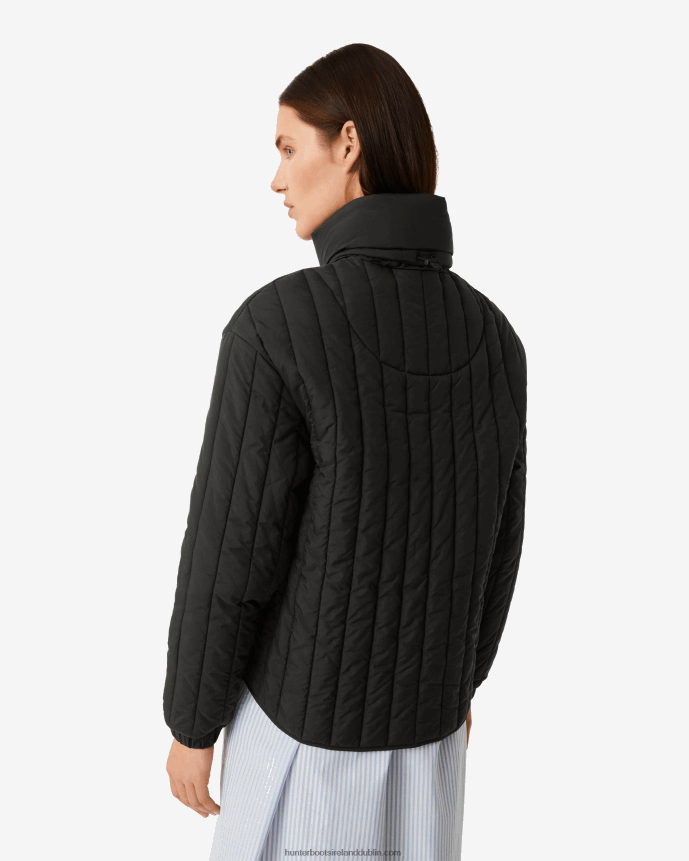 Women Hunter Explorer Recycled Nylon Quilted Jacket Black 68TN2X348
