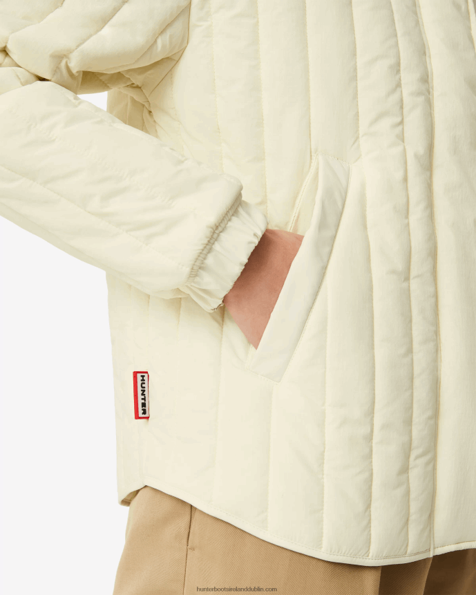 Women Hunter Explorer Recycled Nylon Quilted Jacket Soft Sand 68TN2X349