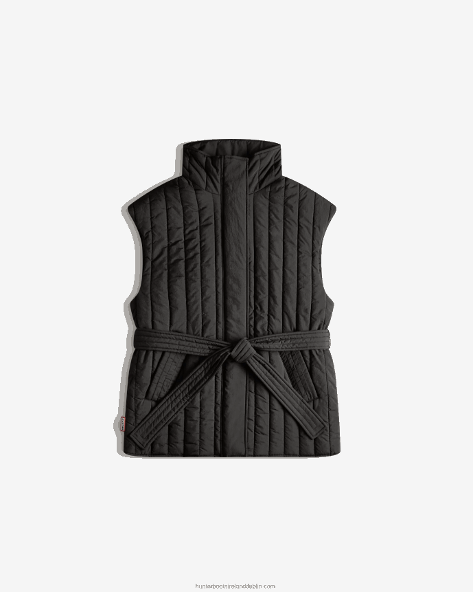 Women Hunter Explorer Recycled Nylon Quilted Vest Black 68TN2X346