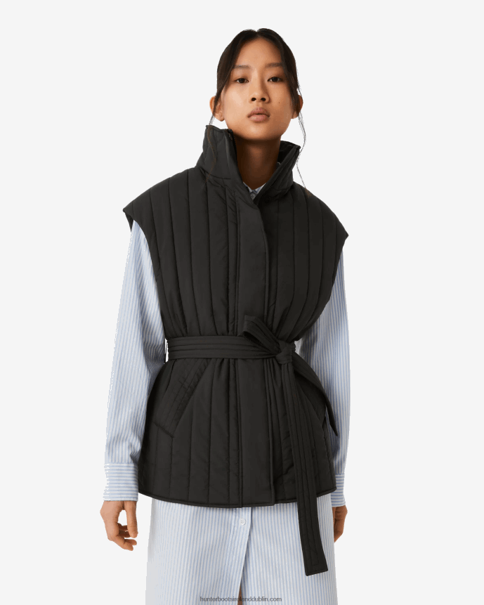 Women Hunter Explorer Recycled Nylon Quilted Vest Black 68TN2X346