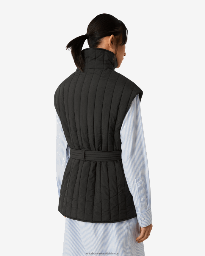 Women Hunter Explorer Recycled Nylon Quilted Vest Black 68TN2X346
