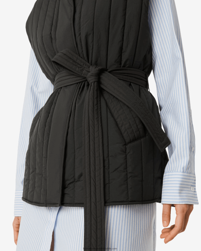 Women Hunter Explorer Recycled Nylon Quilted Vest Black 68TN2X346