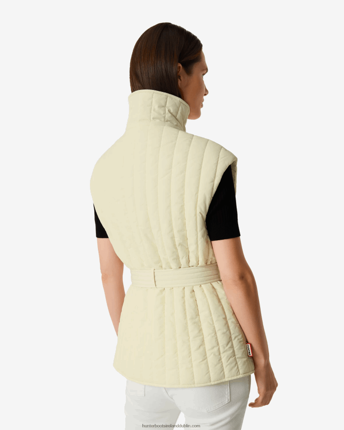Women Hunter Explorer Recycled Nylon Quilted Vest Soft Sand 68TN2X347