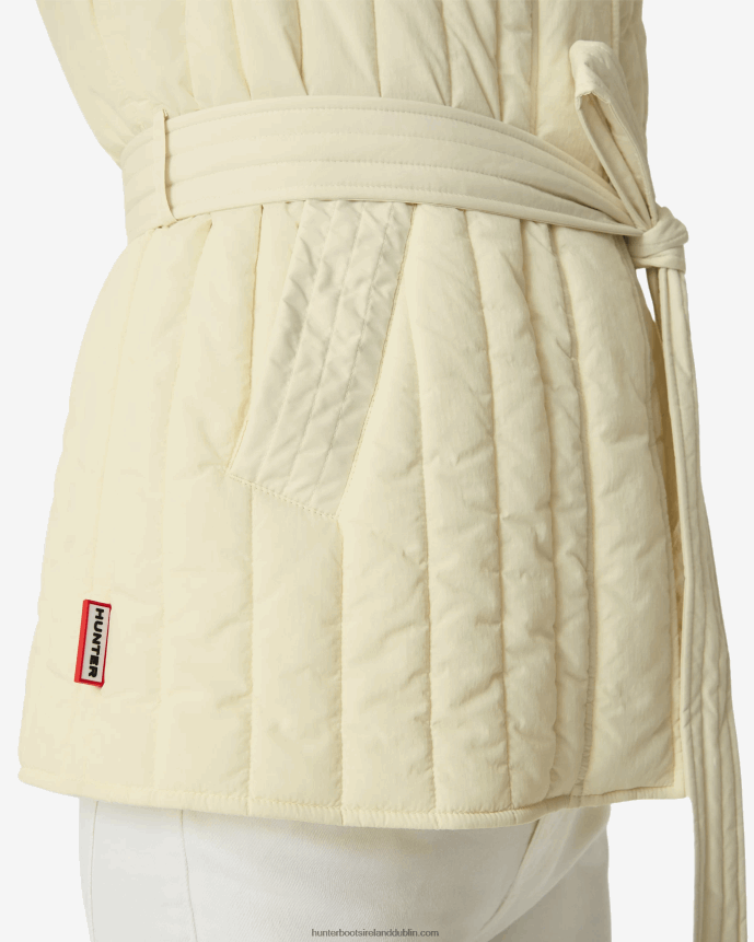 Women Hunter Explorer Recycled Nylon Quilted Vest Soft Sand 68TN2X347
