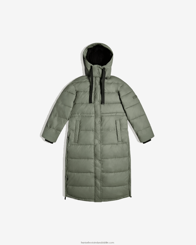 Women Hunter Intrepid Insulated Long Puffer Coat Urban Grey 68TN2X364