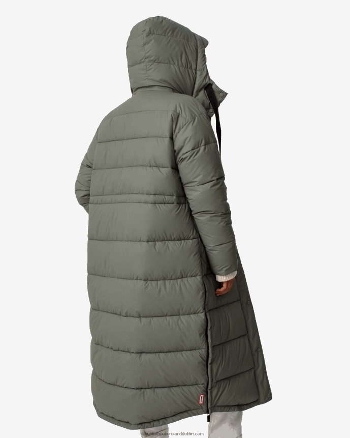 Women Hunter Intrepid Insulated Long Puffer Coat Urban Grey 68TN2X364