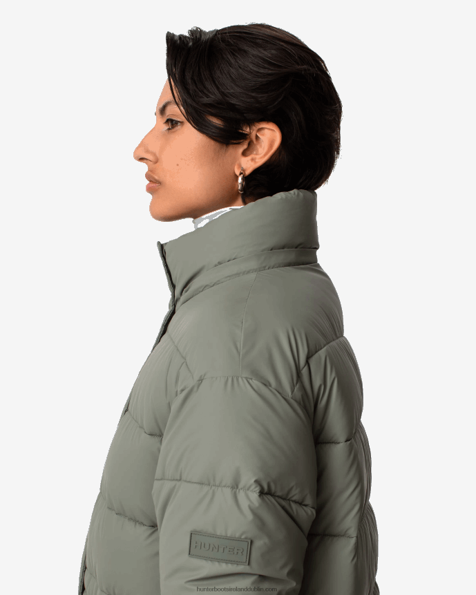 Women Hunter Intrepid Insulated Long Puffer Coat Urban Grey 68TN2X364