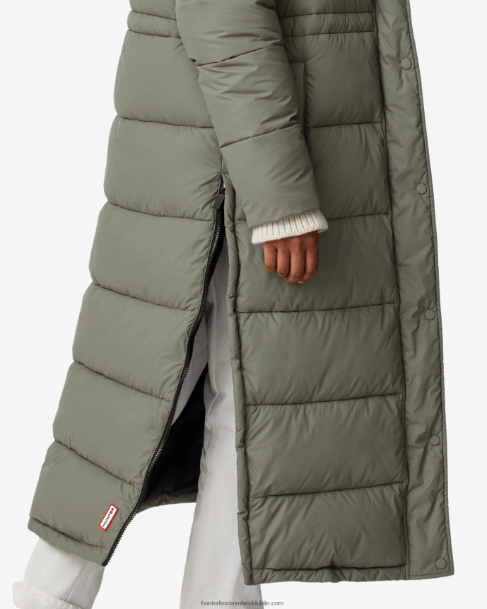 Women Hunter Intrepid Insulated Long Puffer Coat Urban Grey 68TN2X364