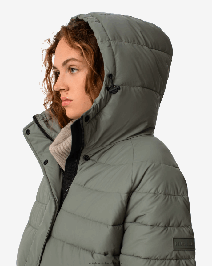 Women Hunter Intrepid Insulated Mid Puffer Jacket Urban Grey 68TN2X371