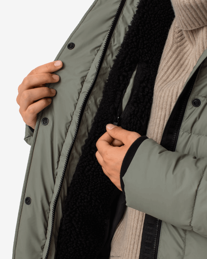 Women Hunter Intrepid Insulated Mid Puffer Jacket Urban Grey 68TN2X371
