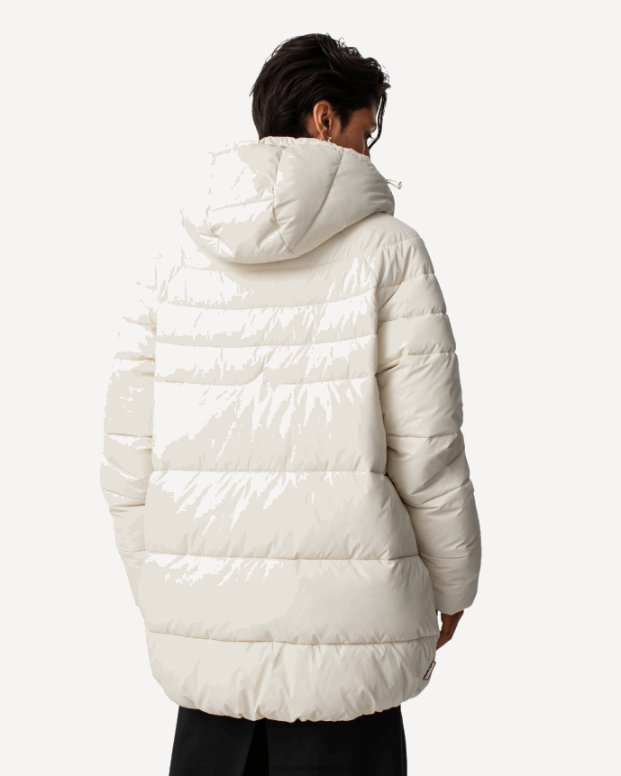 Women Hunter Intrepid Insulated Mid Puffer Jacket White Willow 68TN2X363