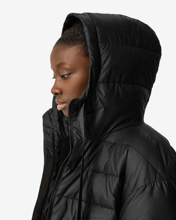 Women Hunter Intrepid Insulated Short Puffer Jacket Black 68TN2X360
