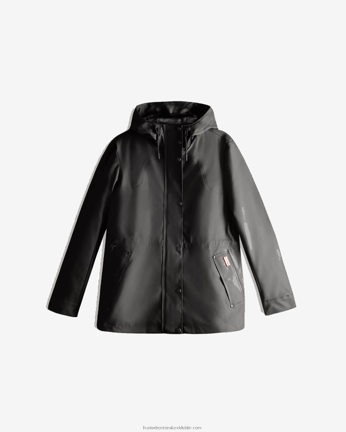 Women Hunter Lightweight Waterproof Jacket Black 68TN2X335
