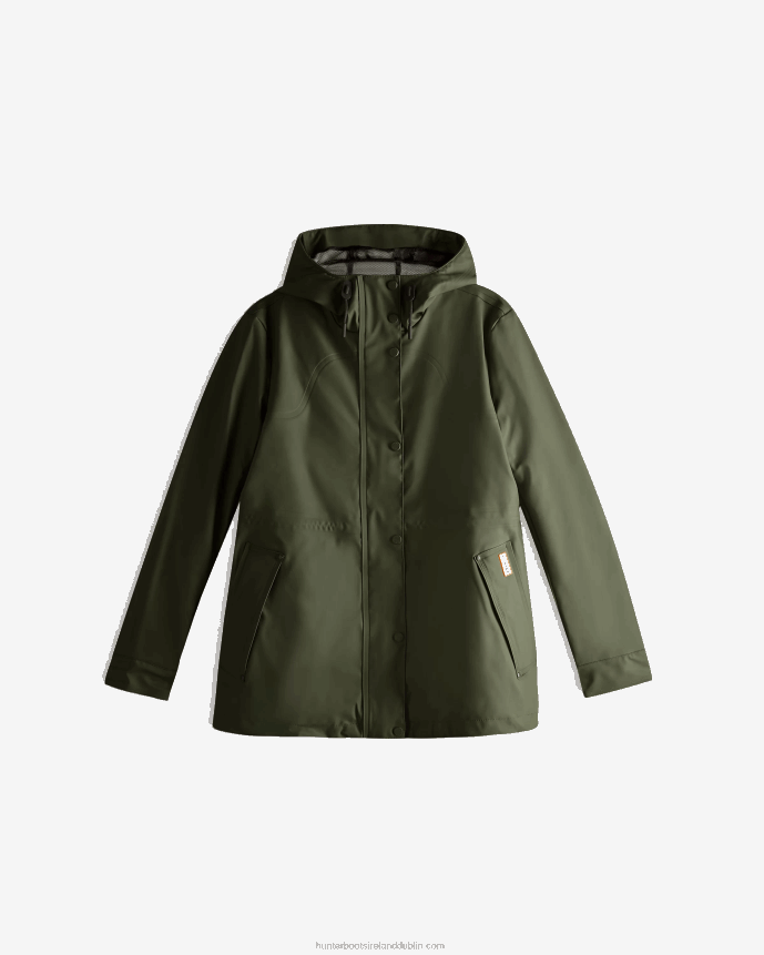 Women Hunter Lightweight Waterproof Jacket Dark Olive 68TN2X336