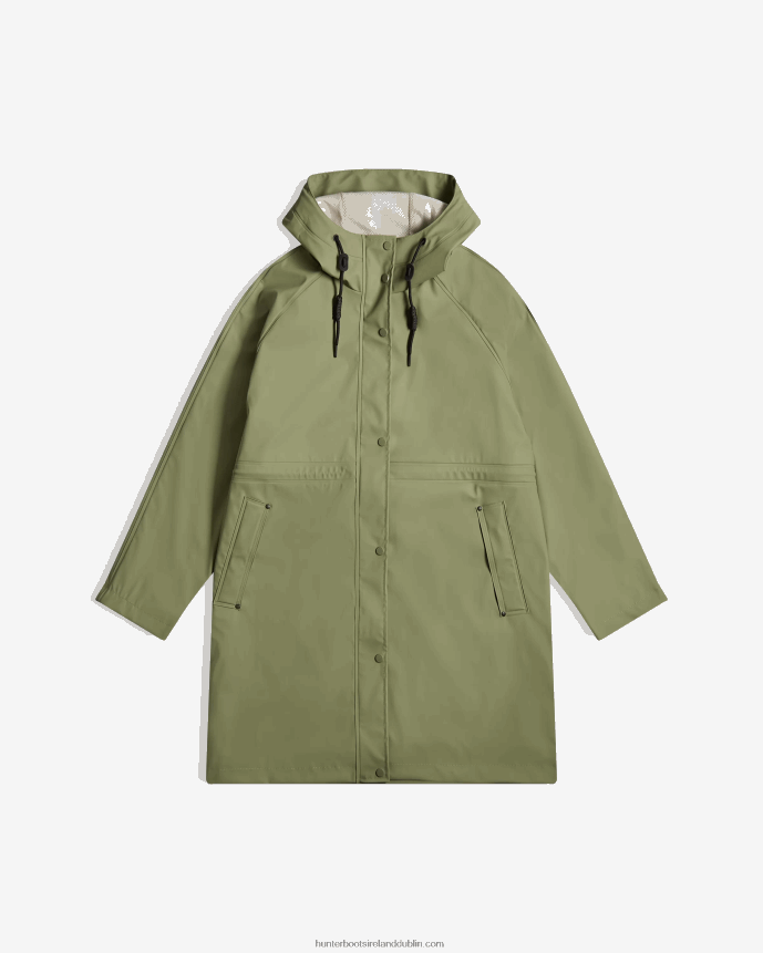 Women Hunter Lightweight Waterproof Parka Lichen Green 68TN2X334