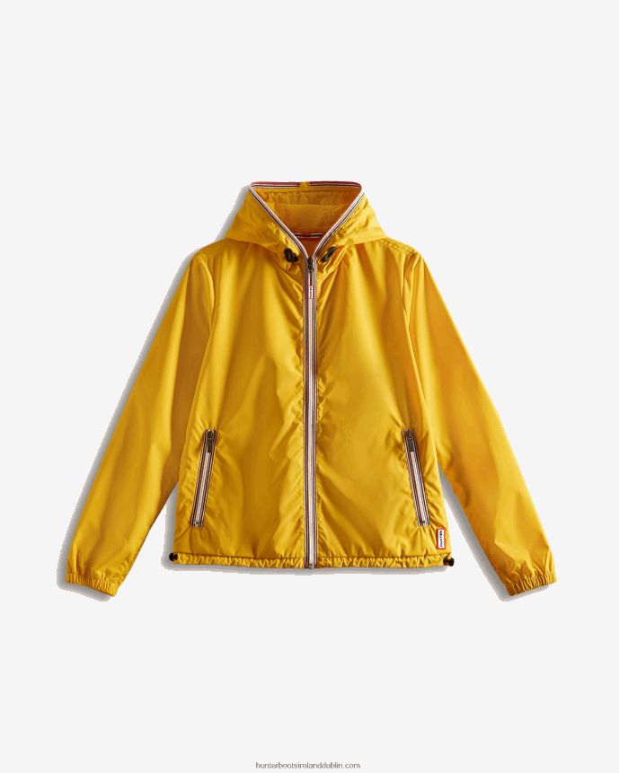 Women Hunter Recycled Lightweight Packable Jacket Yellow 68TN2X358
