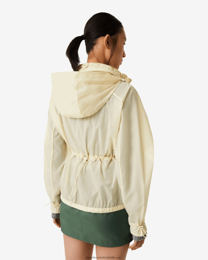 Women Hunter Travel Recycled Nylon Shell Jacket Shaded White 68TN2X344