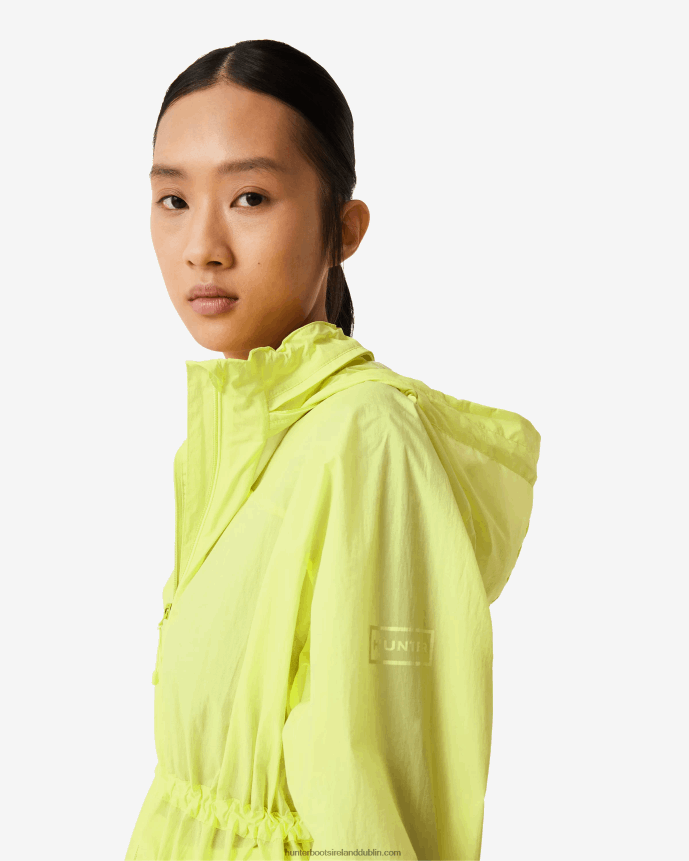 Women Hunter Travel Recycled Nylon Shell Jacket Zesty Yellow 68TN2X345