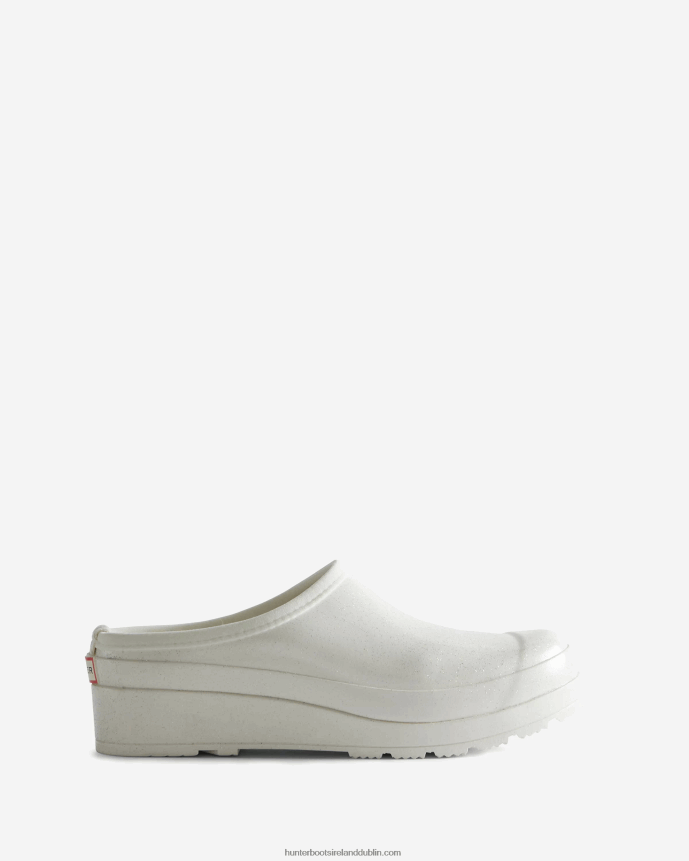 Women Hunter PLAY Starcloud Glitter Clogs Shaded White 68TN2X248