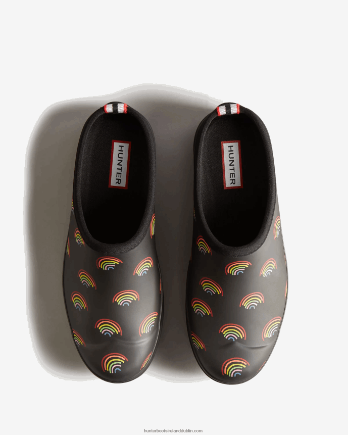 Women Hunter Play Mini Rainbow Clogs Mini Rainbow Print 68TN2X268