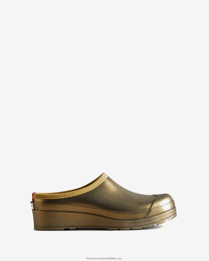 Women Hunter Play Nebula Clogs Gold 68TN2X262