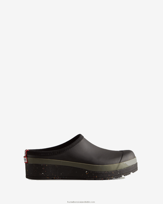 Women Hunter Play Speckle Sole Clogs Black/Urban Grey 68TN2X267