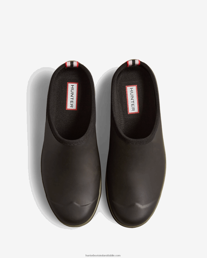 Women Hunter Play Speckle Sole Clogs Black/Urban Grey 68TN2X267