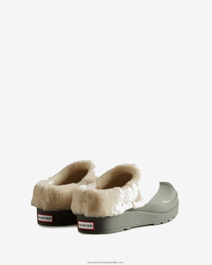 Women Hunter Play Vegan Shearling Insulated Clogs Urban Grey 68TN2X329