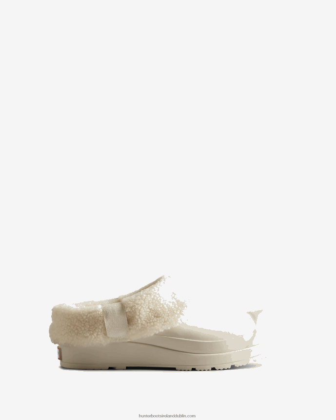 Women Hunter Play Vegan Shearling Insulated Clogs White Willow 68TN2X261