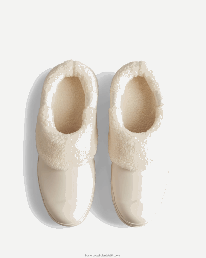 Women Hunter Play Vegan Shearling Insulated Clogs White Willow 68TN2X261
