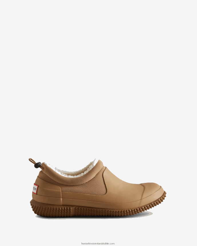 Women Hunter Insulated Vegan Shearling Shoe Tawny Brown/White Willow 68TN2X266