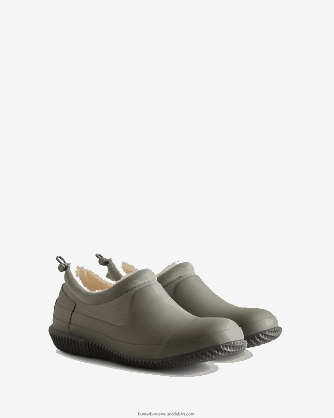 Women Hunter Insulated Vegan Shearling Shoe Tundra Grey/Docker Grey/White Willow 68TN2X265