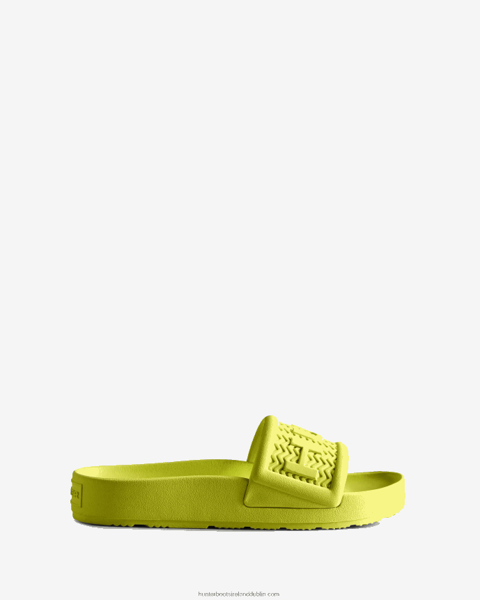 Women Hunter BLOOM Slides Zesty Yellow 68TN2X238