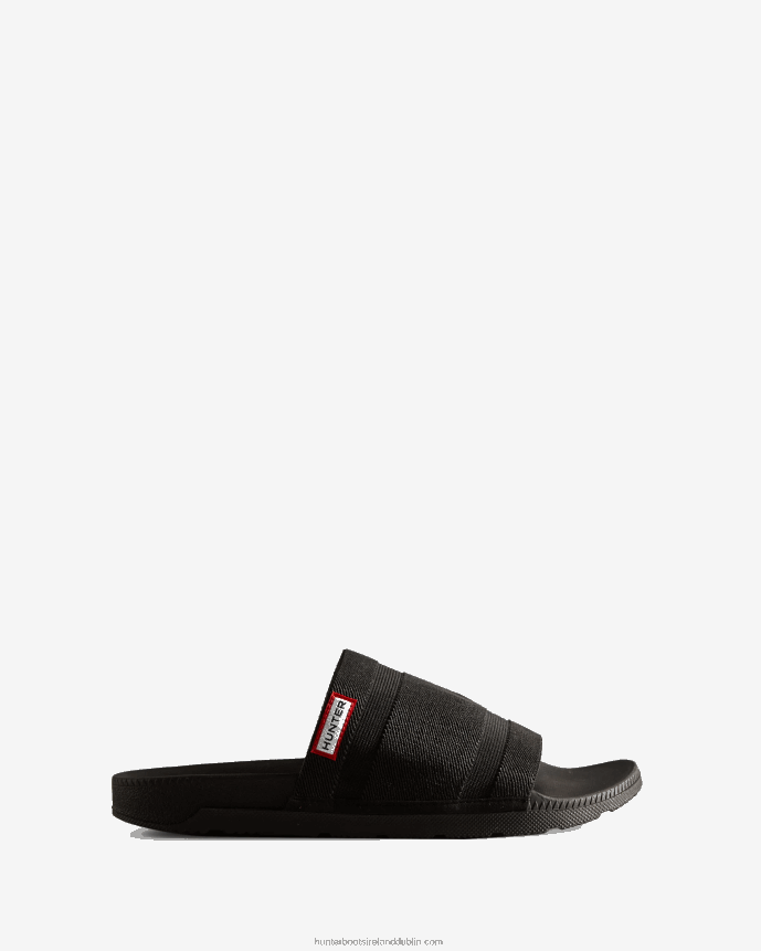 Women Hunter Elastic Slides Black 68TN2X106