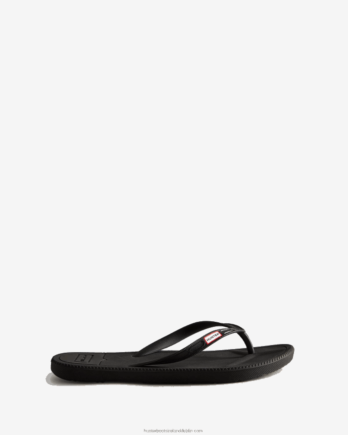Women Hunter Flip Flops Black 68TN2X103