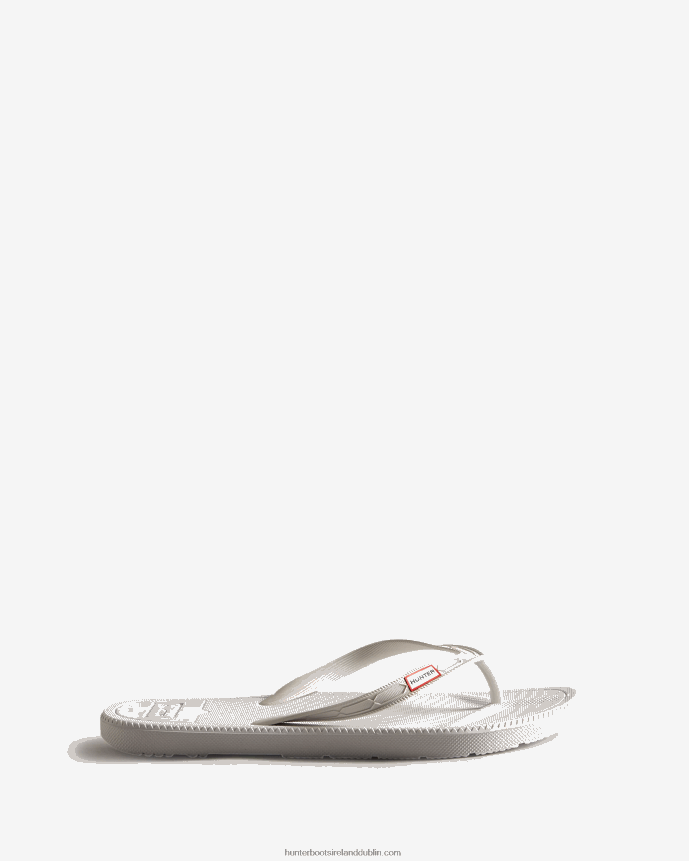 Women Hunter Flip Flops White 68TN2X104