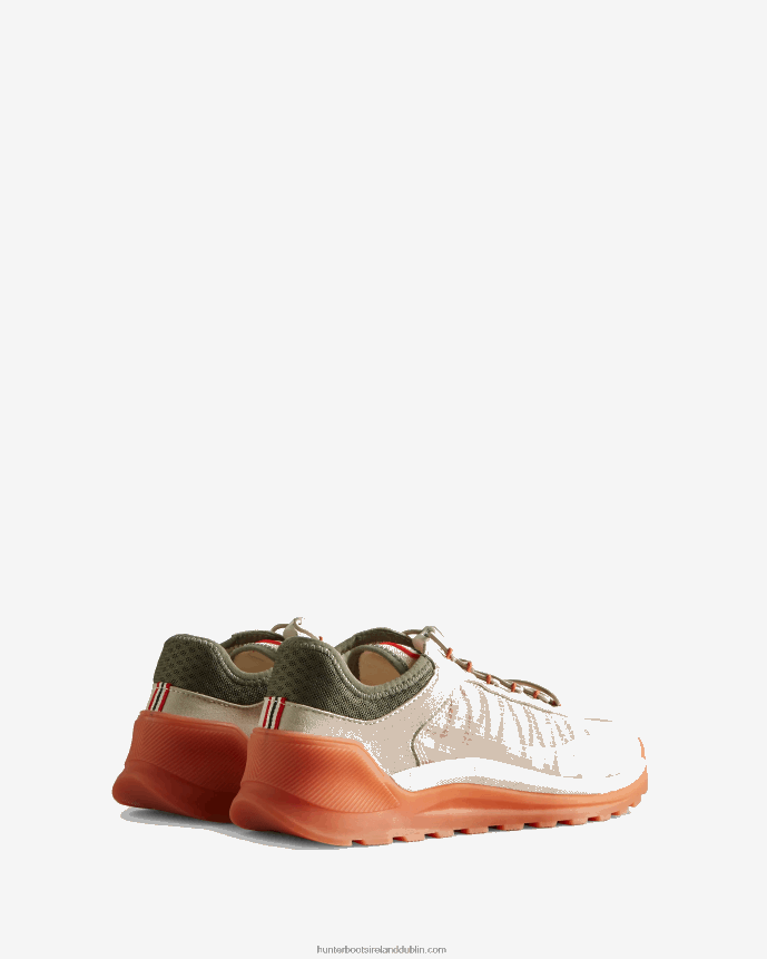 Women Hunter Travel Sneaker Shaded White/Lichen Grn/Skimming Stone/Coral Shade 68TN2X114