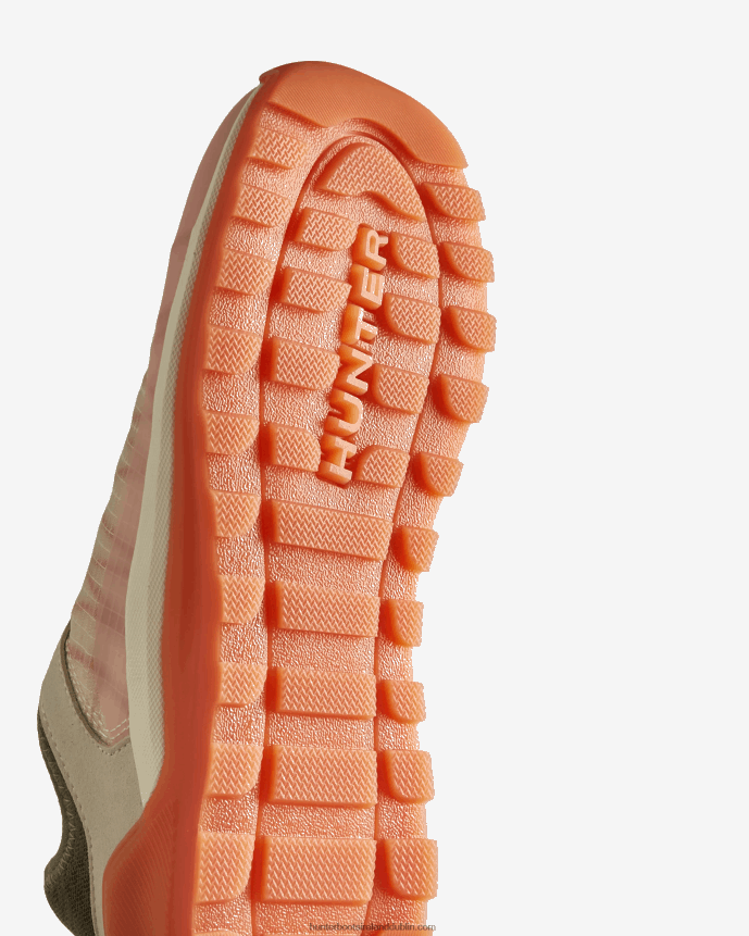 Women Hunter Travel Sneaker Shaded White/Lichen Grn/Skimming Stone/Coral Shade 68TN2X114